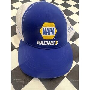 NAPA Racing Hat Blue White NASCAR ARCA NHRA Adjustable Baseball Cap